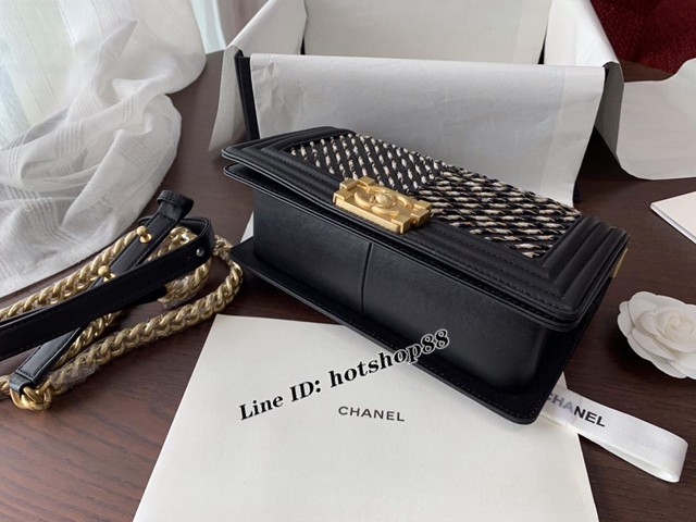 CHANEL女包 19SS新品 leboy高級手工坊系列 純手工刺繡 小牛皮 香奈兒單肩包 手提肩背斜挎包 djc1827